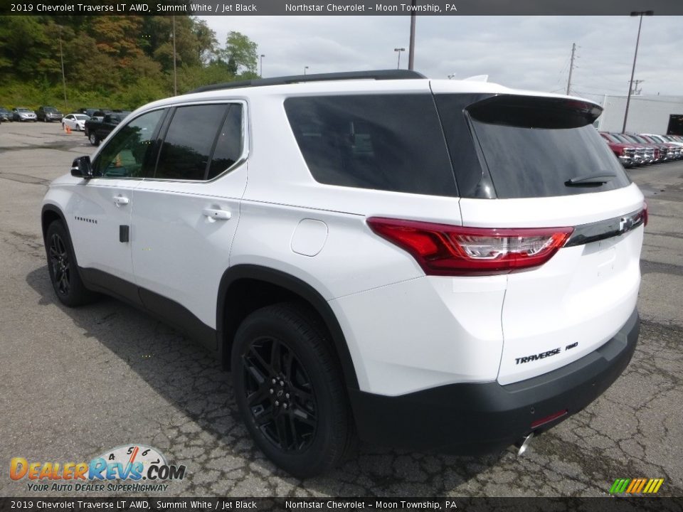 2019 Chevrolet Traverse LT AWD Summit White / Jet Black Photo #3