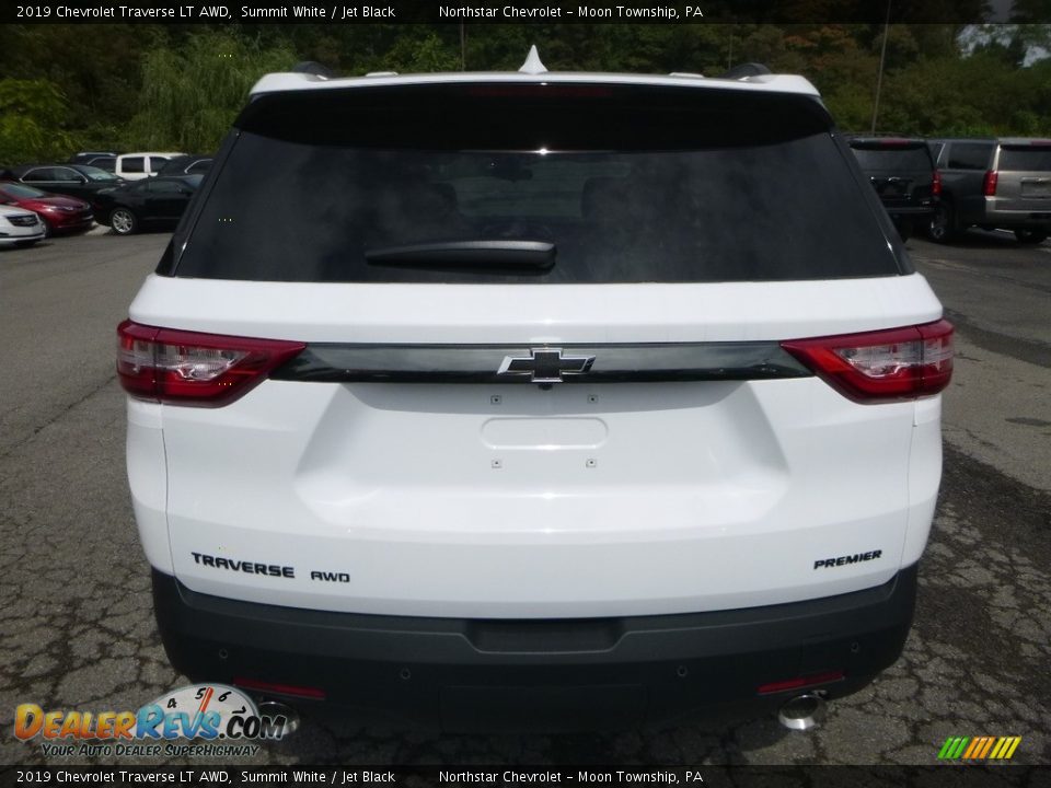 2019 Chevrolet Traverse LT AWD Summit White / Jet Black Photo #4