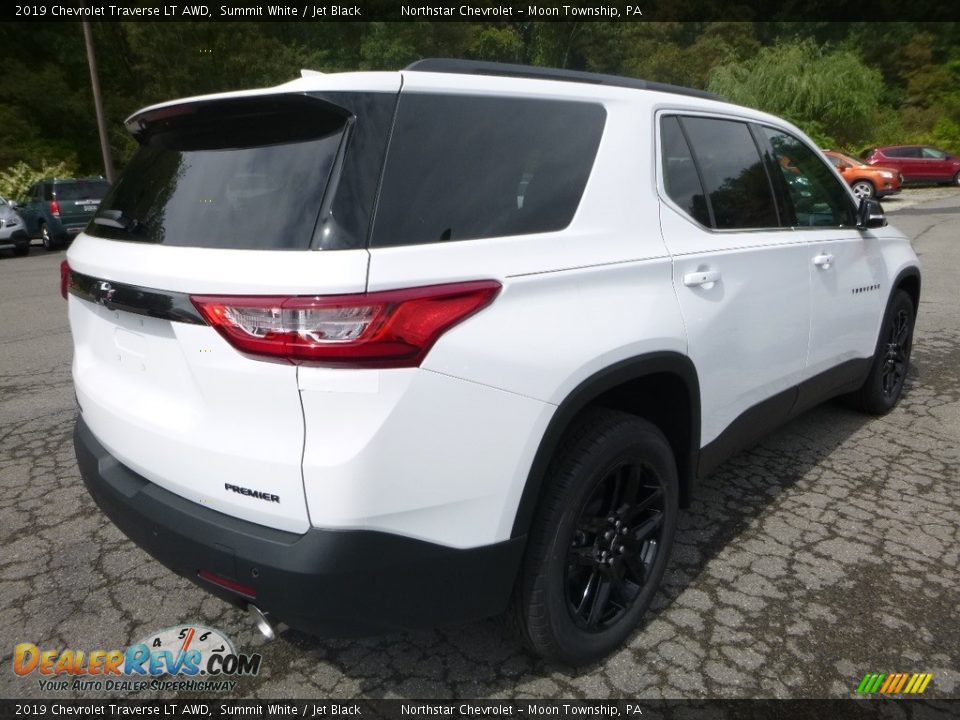 2019 Chevrolet Traverse LT AWD Summit White / Jet Black Photo #5