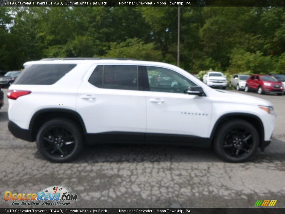 2019 Chevrolet Traverse LT AWD Summit White / Jet Black Photo #6