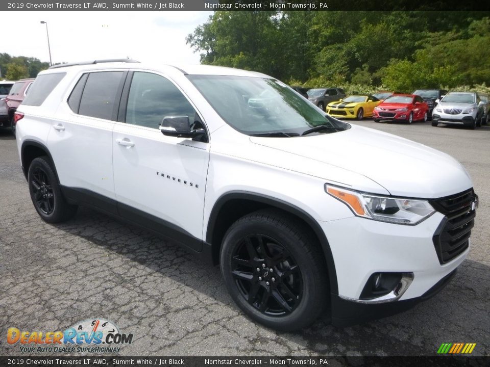 2019 Chevrolet Traverse LT AWD Summit White / Jet Black Photo #7