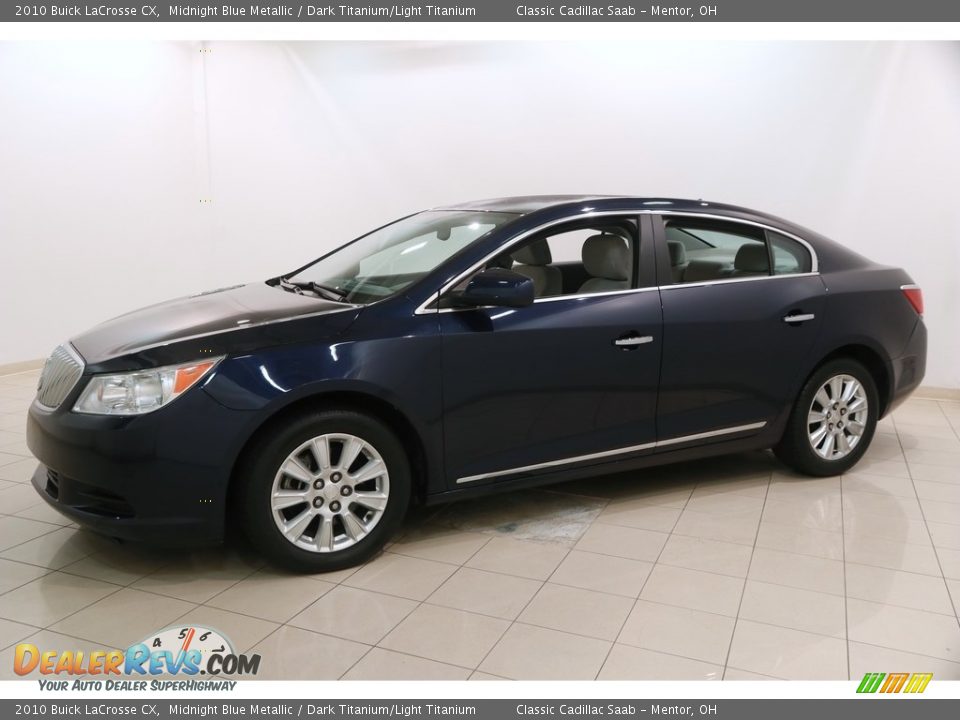 2010 Buick LaCrosse CX Midnight Blue Metallic / Dark Titanium/Light Titanium Photo #3