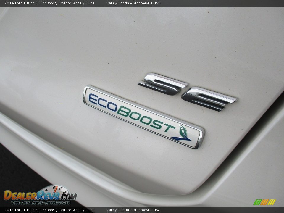 2014 Ford Fusion SE EcoBoost Oxford White / Dune Photo #6