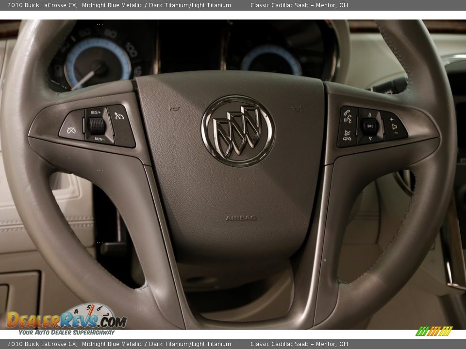 2010 Buick LaCrosse CX Midnight Blue Metallic / Dark Titanium/Light Titanium Photo #7
