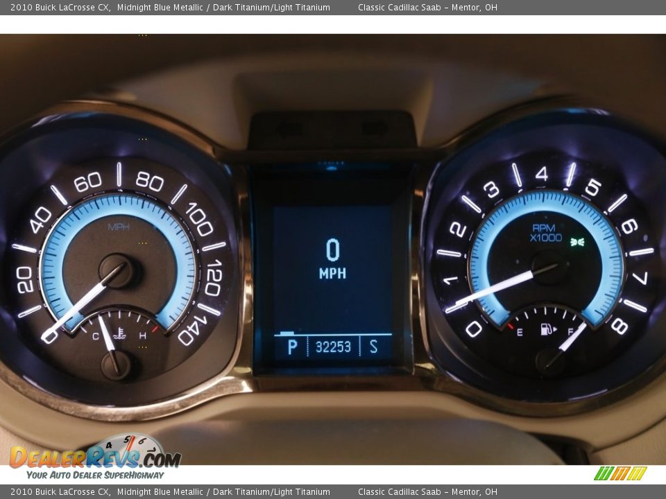 2010 Buick LaCrosse CX Midnight Blue Metallic / Dark Titanium/Light Titanium Photo #8