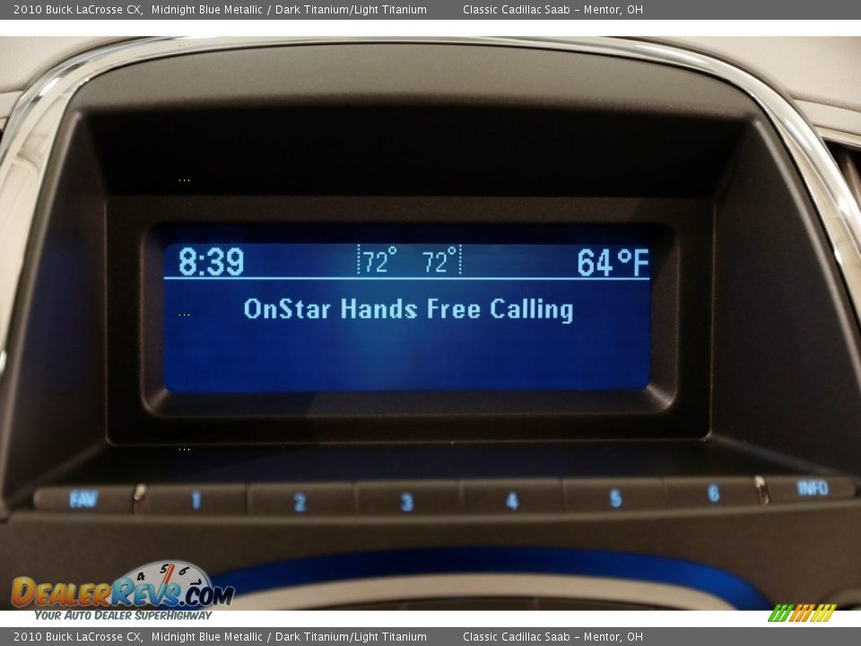 2010 Buick LaCrosse CX Midnight Blue Metallic / Dark Titanium/Light Titanium Photo #10
