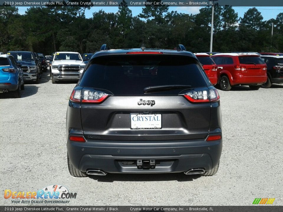 2019 Jeep Cherokee Latitude Plus Granite Crystal Metallic / Black Photo #4