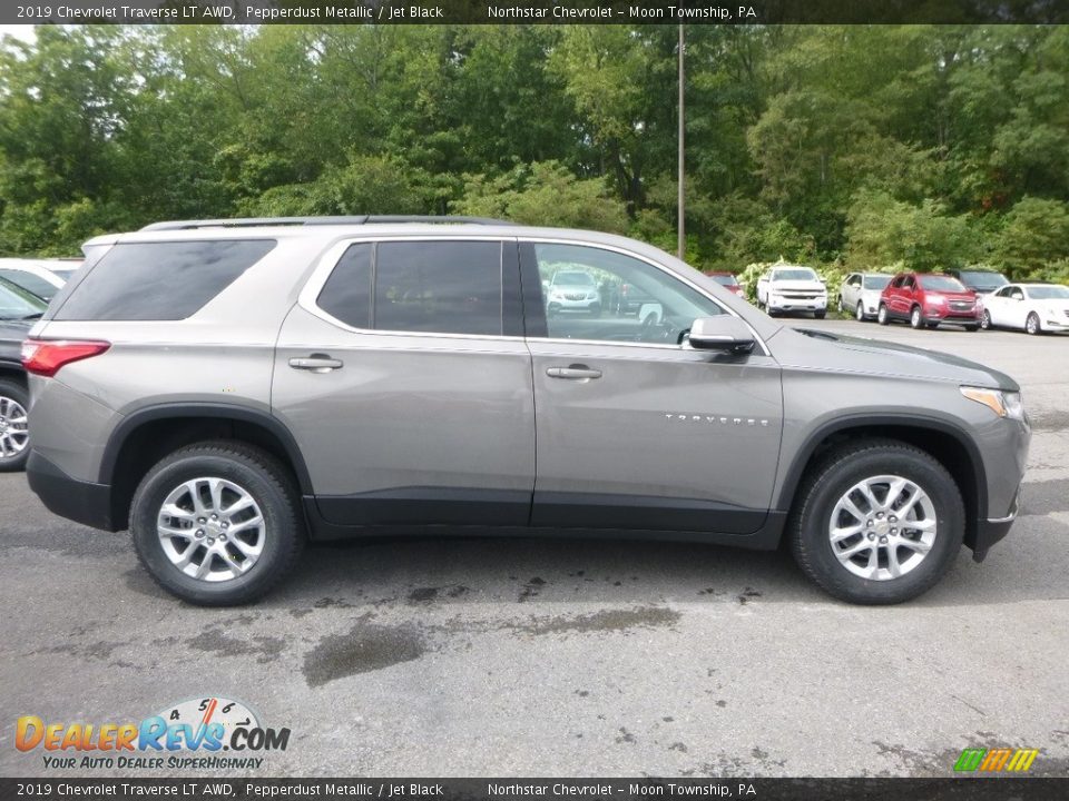 2019 Chevrolet Traverse LT AWD Pepperdust Metallic / Jet Black Photo #6