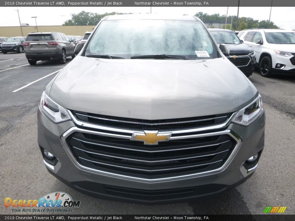 2019 Chevrolet Traverse LT AWD Pepperdust Metallic / Jet Black Photo #8