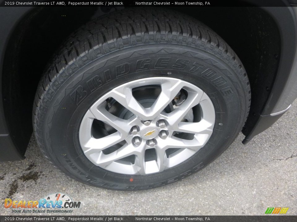 2019 Chevrolet Traverse LT AWD Pepperdust Metallic / Jet Black Photo #9