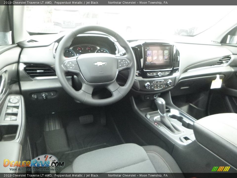 2019 Chevrolet Traverse LT AWD Pepperdust Metallic / Jet Black Photo #14