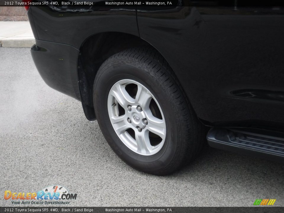 2012 Toyota Sequoia SR5 4WD Black / Sand Beige Photo #3