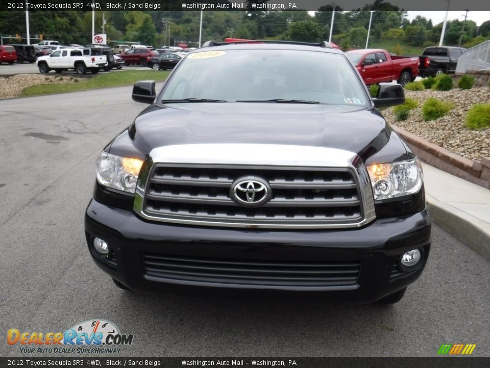 2012 Toyota Sequoia SR5 4WD Black / Sand Beige Photo #6