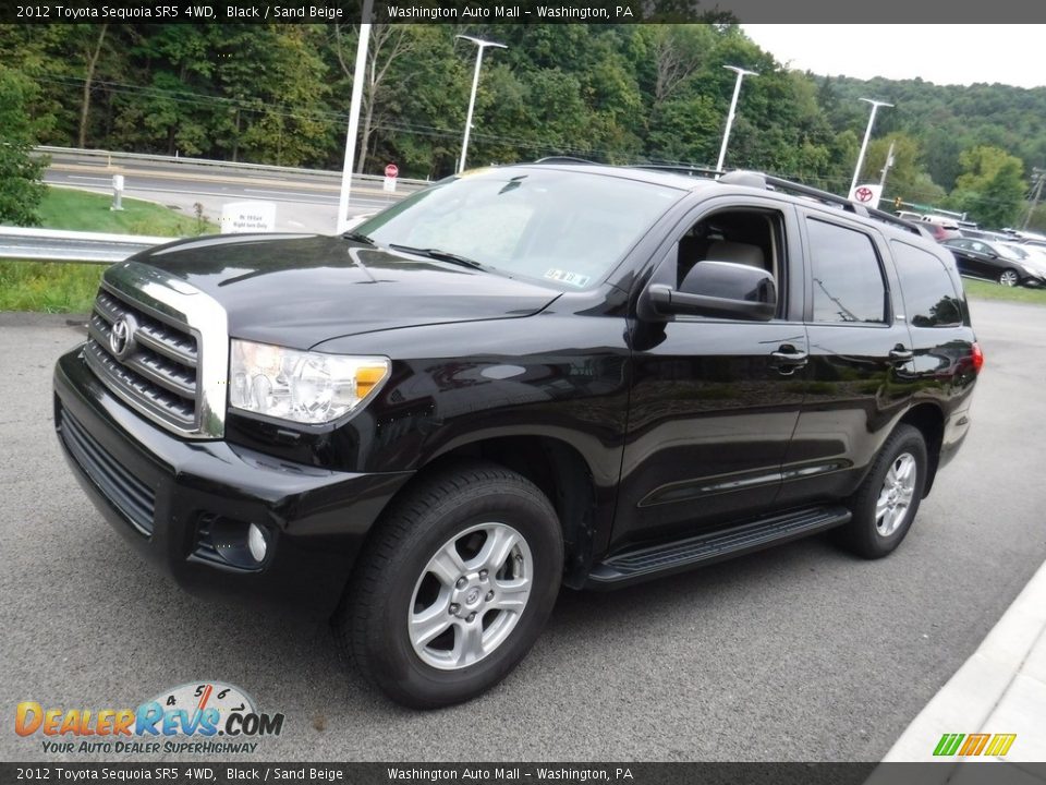2012 Toyota Sequoia SR5 4WD Black / Sand Beige Photo #7