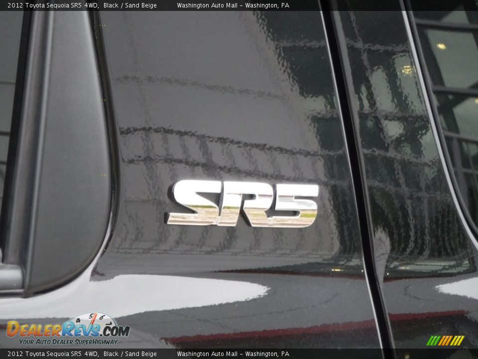 2012 Toyota Sequoia SR5 4WD Black / Sand Beige Photo #8