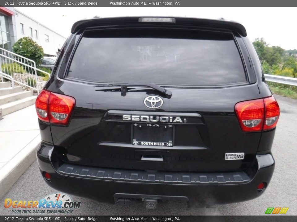2012 Toyota Sequoia SR5 4WD Black / Sand Beige Photo #10