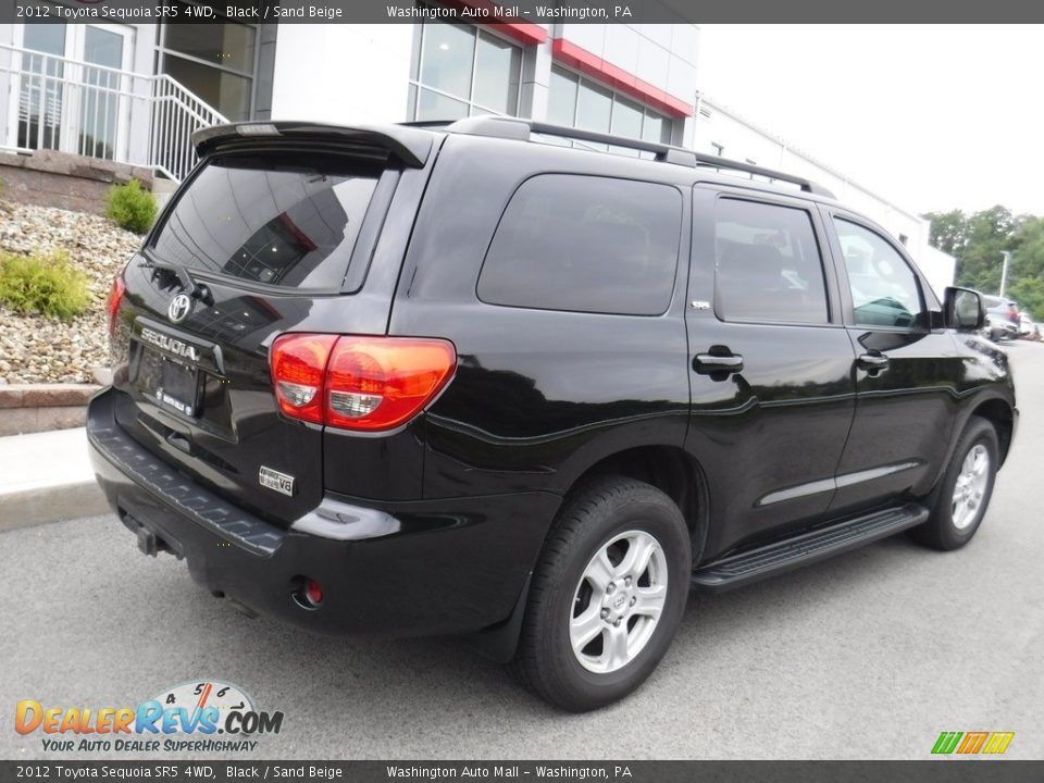 2012 Toyota Sequoia SR5 4WD Black / Sand Beige Photo #11