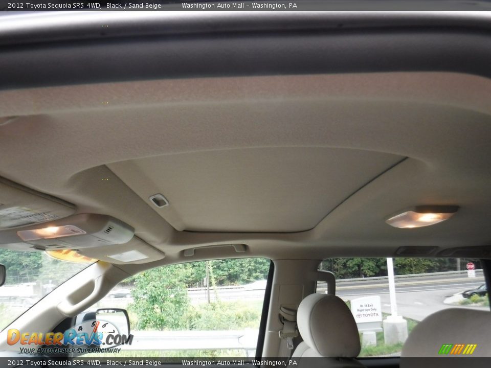 2012 Toyota Sequoia SR5 4WD Black / Sand Beige Photo #13