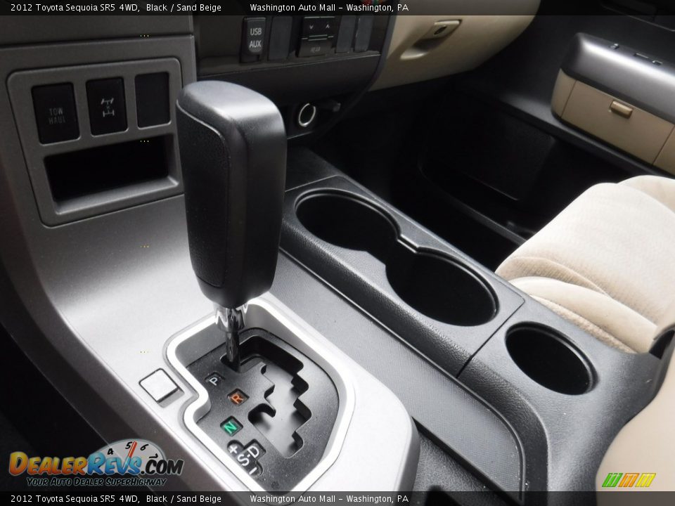 2012 Toyota Sequoia SR5 4WD Black / Sand Beige Photo #18