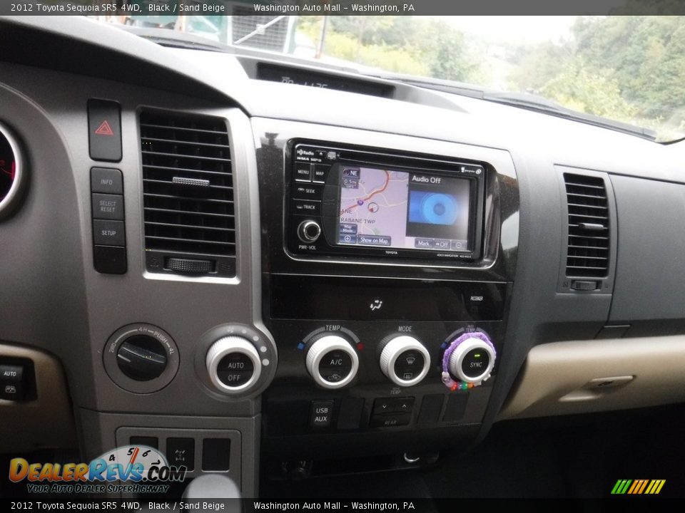 2012 Toyota Sequoia SR5 4WD Black / Sand Beige Photo #19