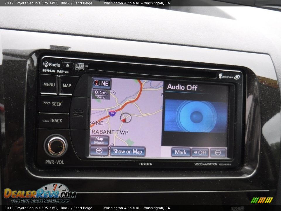 2012 Toyota Sequoia SR5 4WD Black / Sand Beige Photo #21