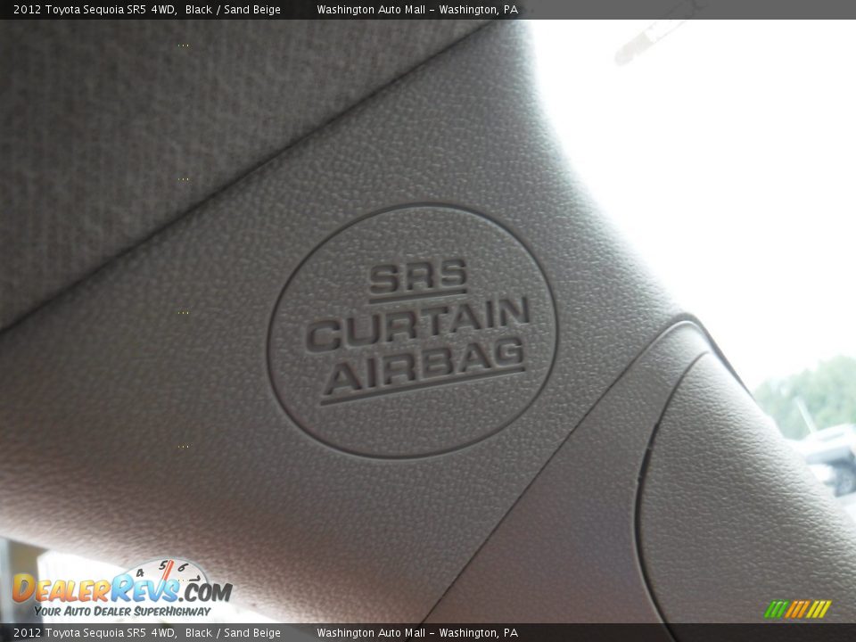 2012 Toyota Sequoia SR5 4WD Black / Sand Beige Photo #23