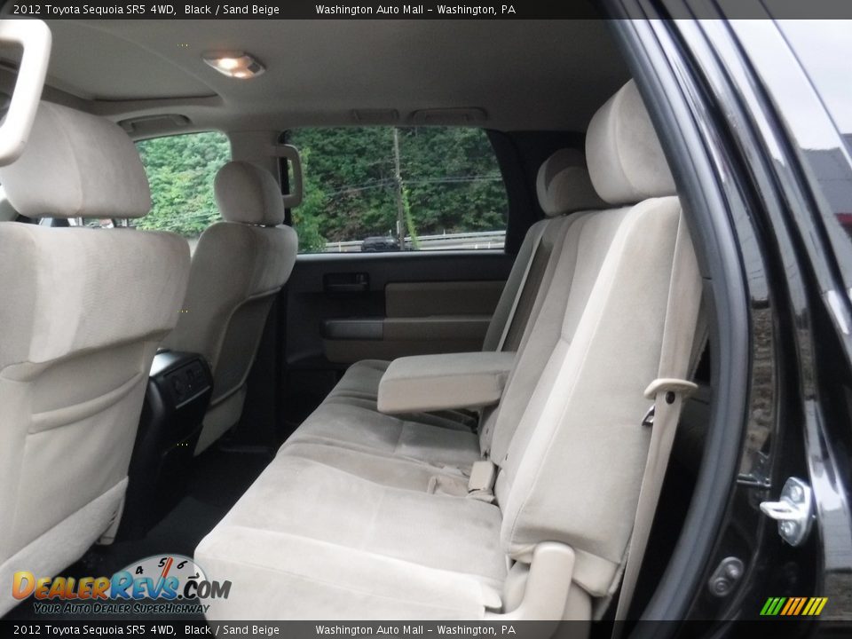 2012 Toyota Sequoia SR5 4WD Black / Sand Beige Photo #25