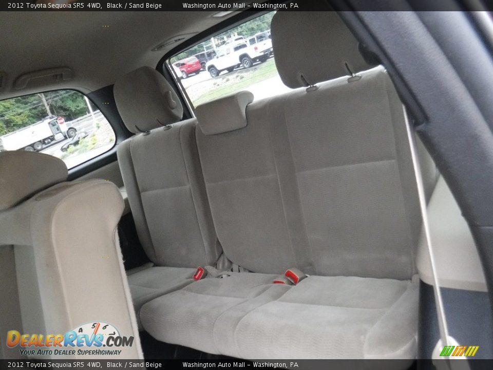 2012 Toyota Sequoia SR5 4WD Black / Sand Beige Photo #26