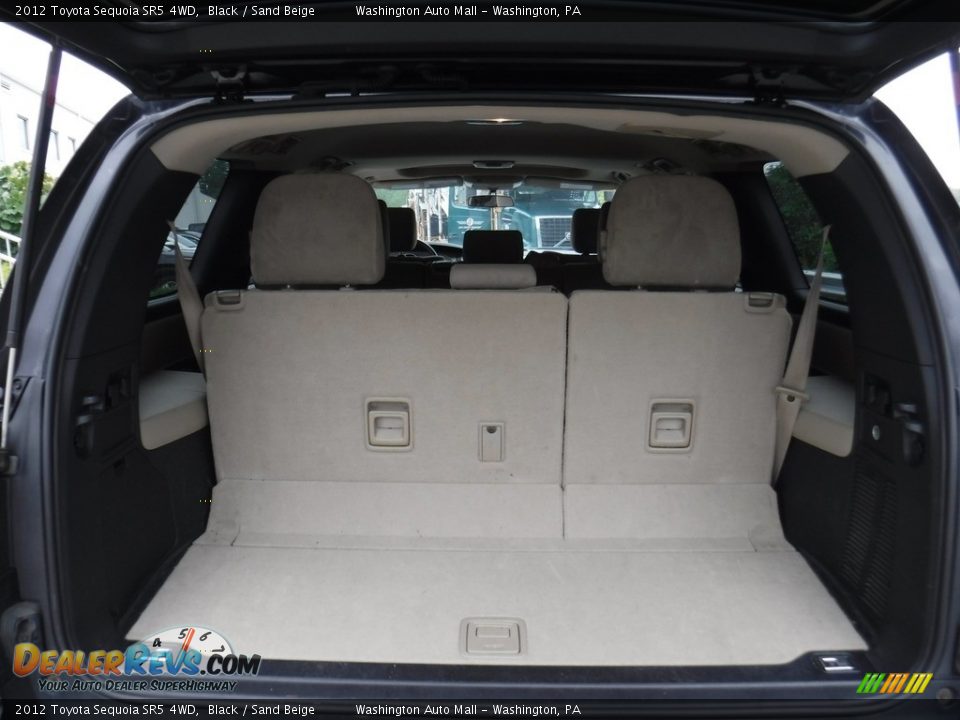 2012 Toyota Sequoia SR5 4WD Black / Sand Beige Photo #27