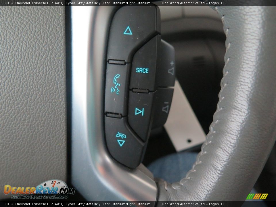 2014 Chevrolet Traverse LTZ AWD Cyber Grey Metallic / Dark Titanium/Light Titanium Photo #36