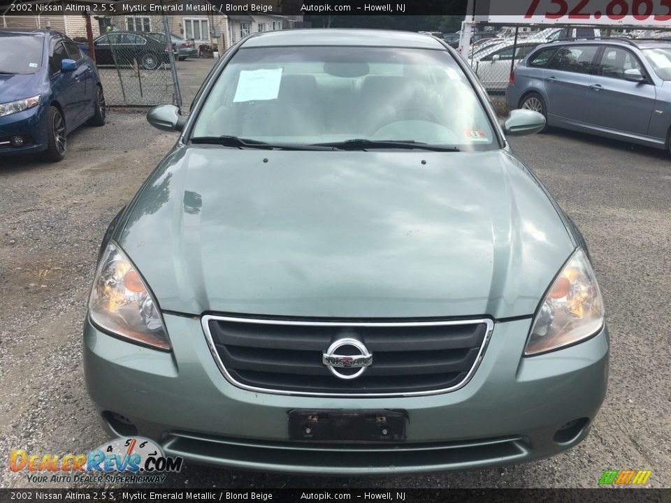 2002 Nissan Altima 2.5 S Mystic Emerald Metallic / Blond Beige Photo #7