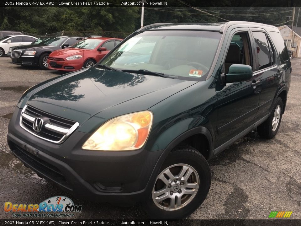 2003 Honda CR-V EX 4WD Clover Green Pearl / Saddle Photo #2