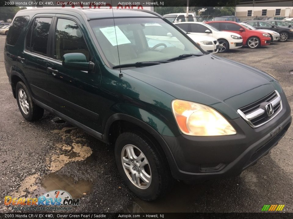 2003 Honda CR-V EX 4WD Clover Green Pearl / Saddle Photo #9
