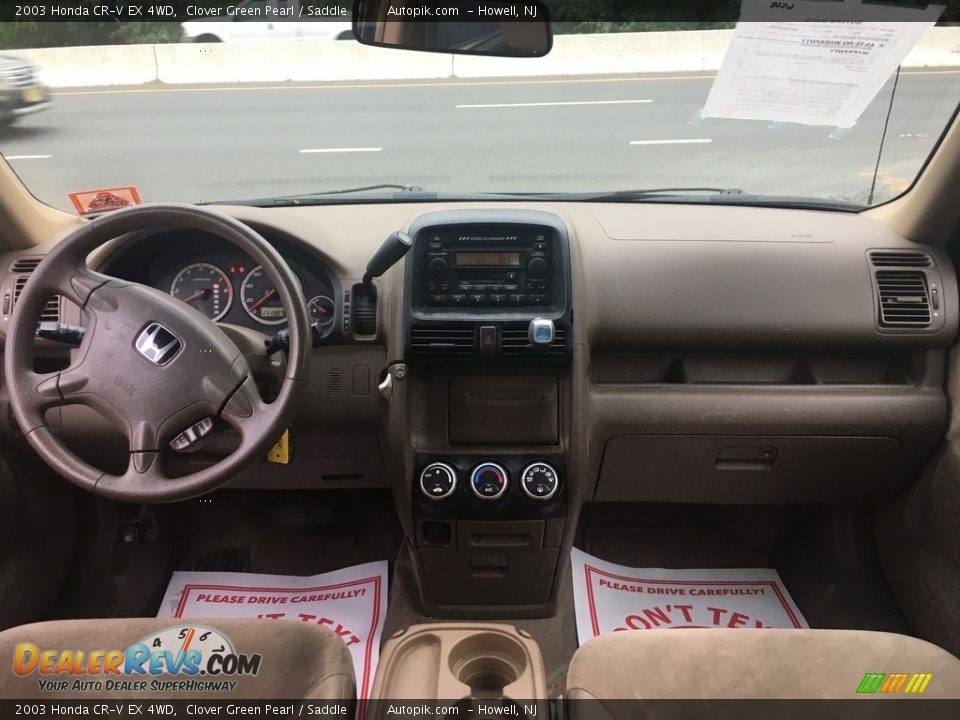 2003 Honda CR-V EX 4WD Clover Green Pearl / Saddle Photo #15