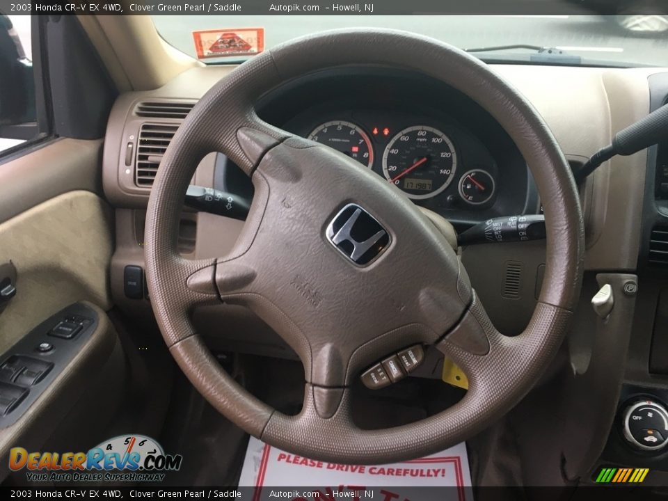 2003 Honda CR-V EX 4WD Clover Green Pearl / Saddle Photo #17