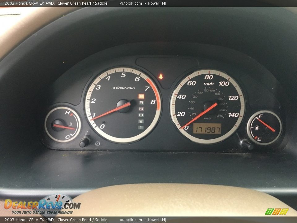 2003 Honda CR-V EX 4WD Clover Green Pearl / Saddle Photo #18