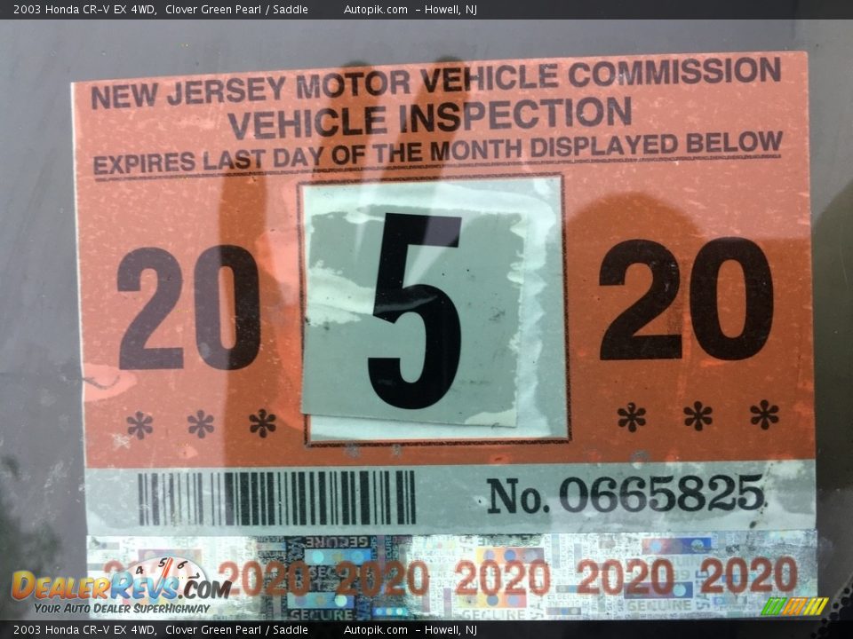 2003 Honda CR-V EX 4WD Clover Green Pearl / Saddle Photo #19