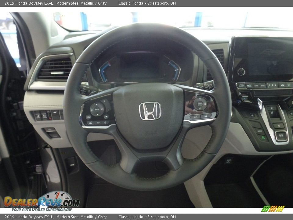 2019 Honda Odyssey EX-L Modern Steel Metallic / Gray Photo #10