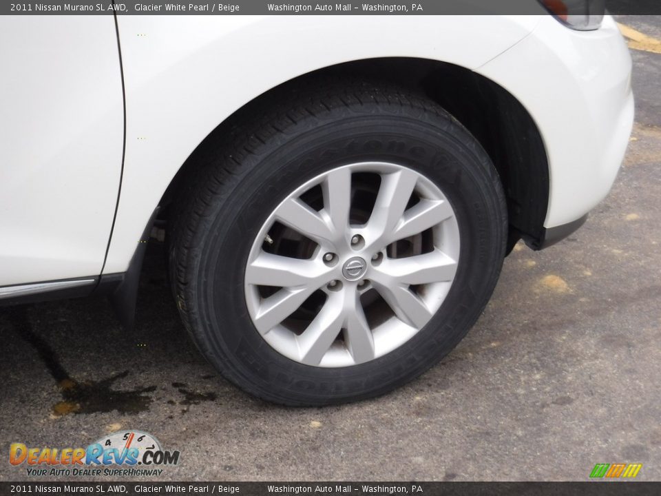2011 Nissan Murano SL AWD Glacier White Pearl / Beige Photo #3