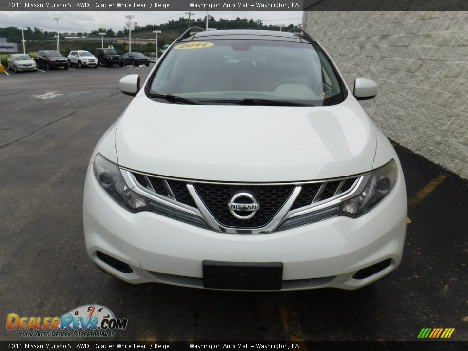 2011 Nissan Murano SL AWD Glacier White Pearl / Beige Photo #5