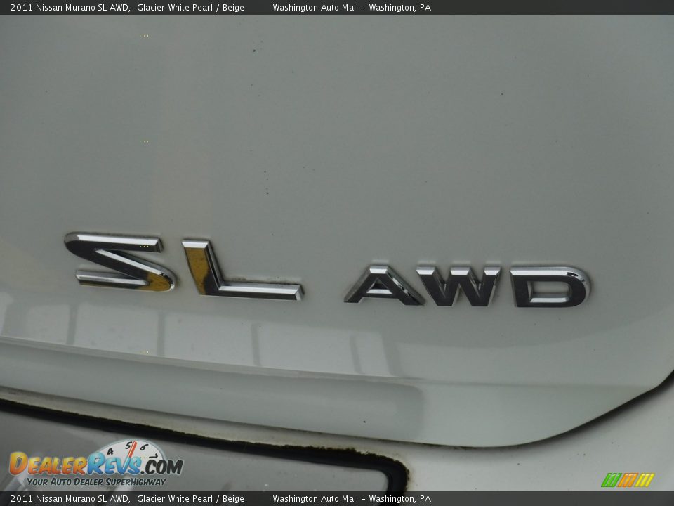 2011 Nissan Murano SL AWD Glacier White Pearl / Beige Photo #9