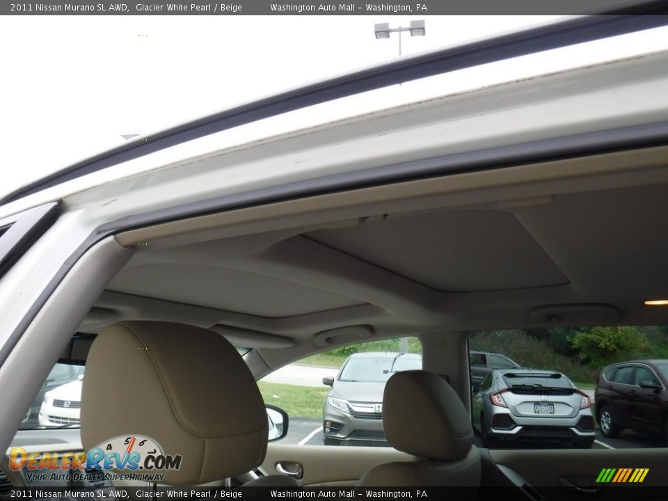 2011 Nissan Murano SL AWD Glacier White Pearl / Beige Photo #10