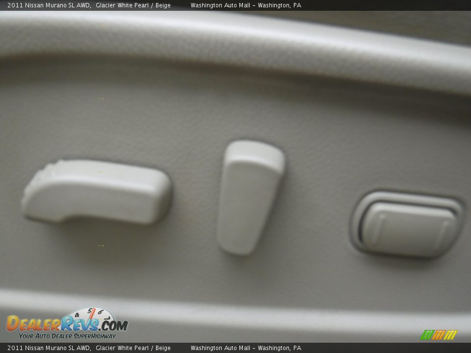2011 Nissan Murano SL AWD Glacier White Pearl / Beige Photo #14