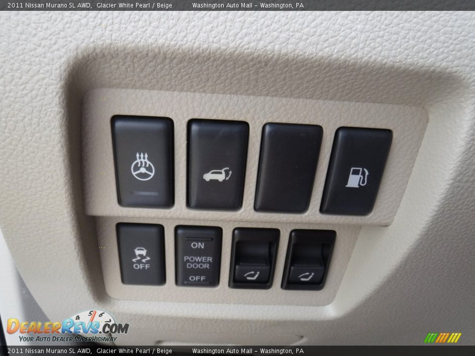 2011 Nissan Murano SL AWD Glacier White Pearl / Beige Photo #16