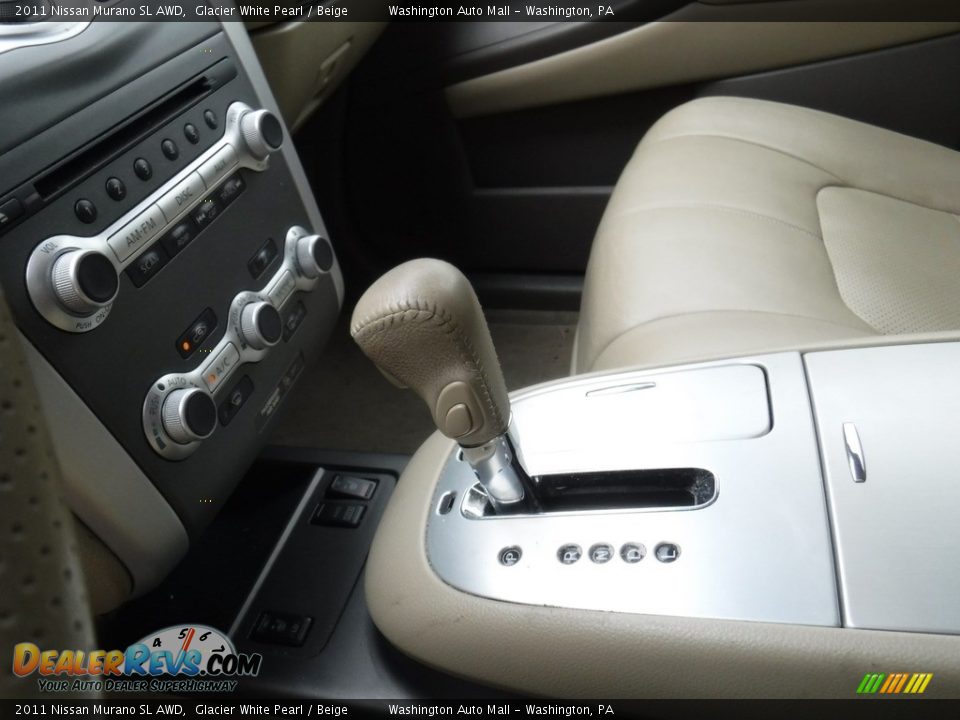 2011 Nissan Murano SL AWD Glacier White Pearl / Beige Photo #19