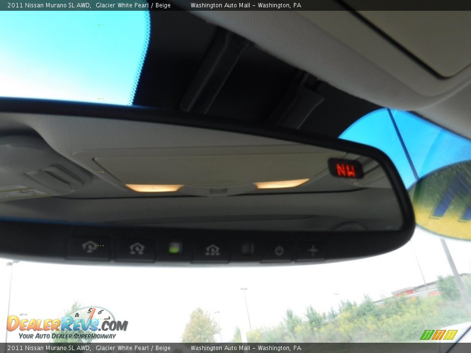 2011 Nissan Murano SL AWD Glacier White Pearl / Beige Photo #20