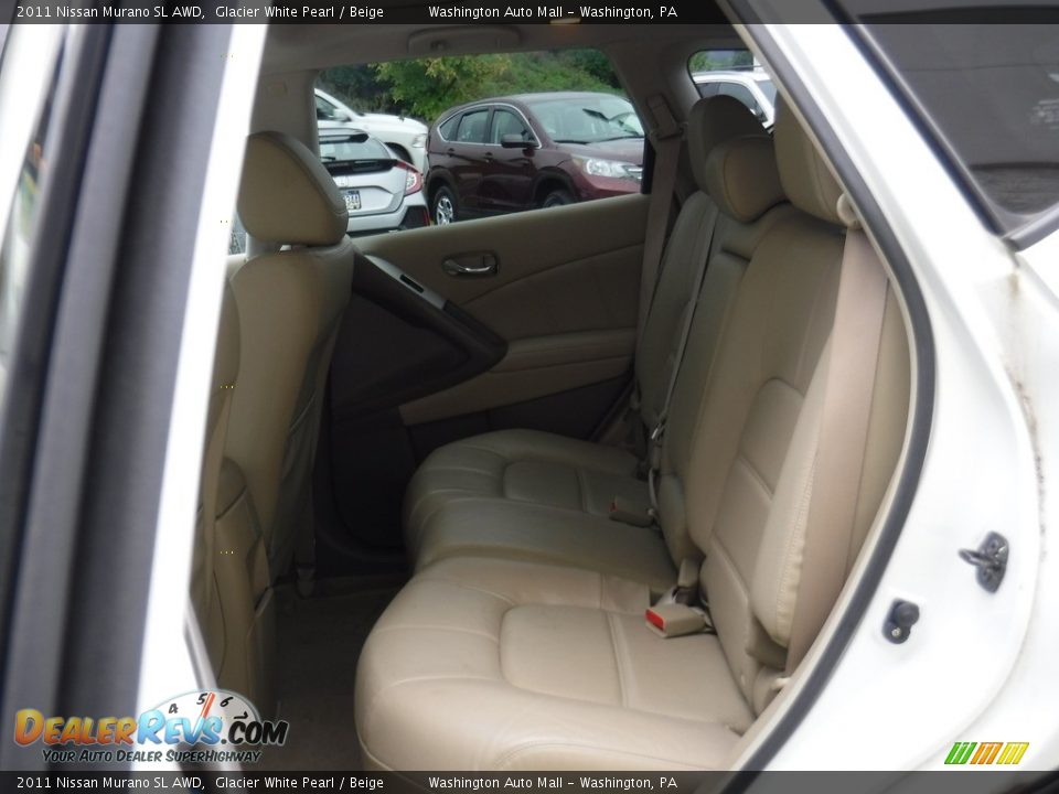 2011 Nissan Murano SL AWD Glacier White Pearl / Beige Photo #21