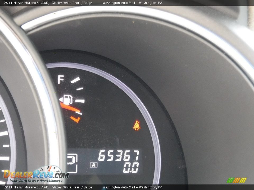 2011 Nissan Murano SL AWD Glacier White Pearl / Beige Photo #25