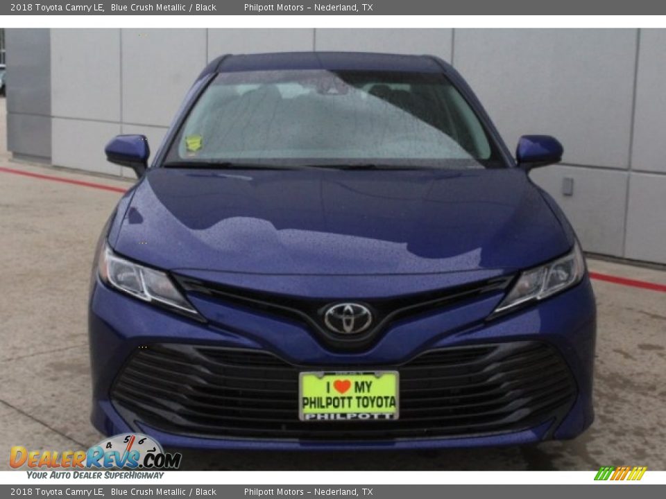 2018 Toyota Camry LE Blue Crush Metallic / Black Photo #2