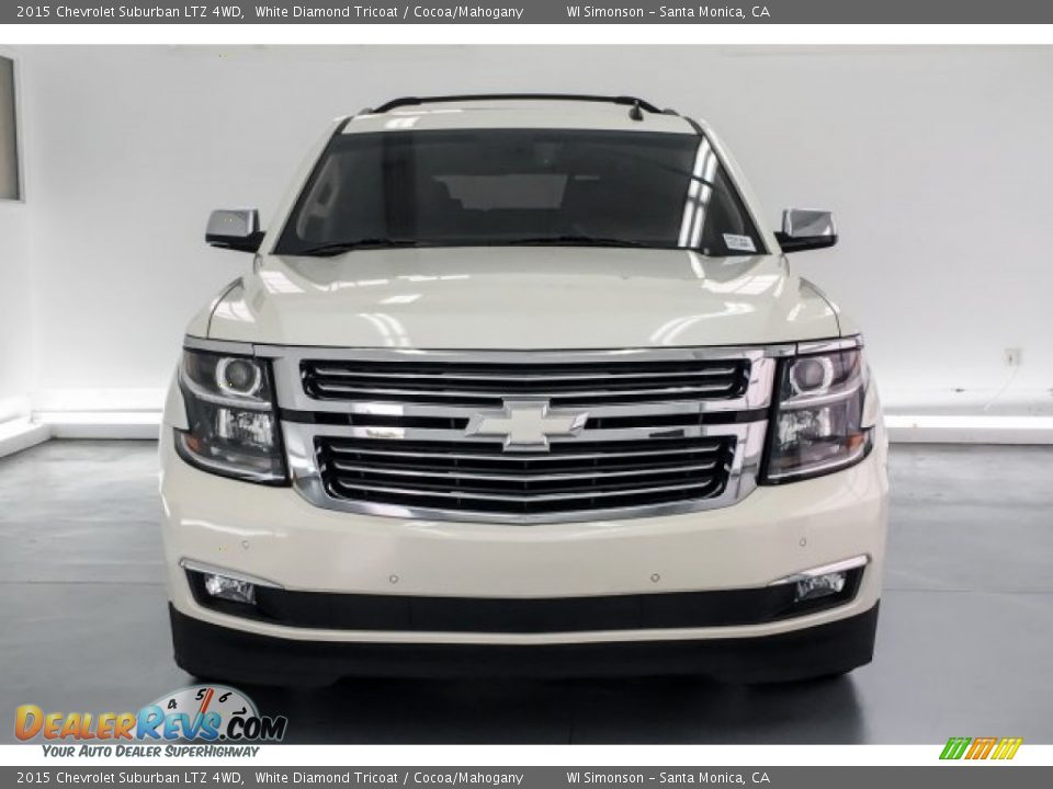 2015 Chevrolet Suburban LTZ 4WD White Diamond Tricoat / Cocoa/Mahogany Photo #2